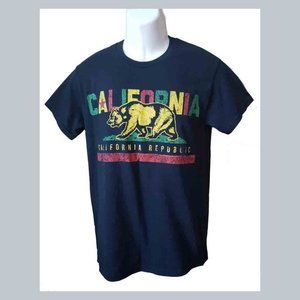 The Public Eye California Republic T-Shirt Black Men's Size Small